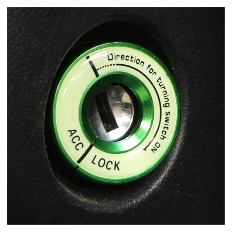 Interieur Dekor Für VW Für G&olf 4 5 6 7 Für J&etta MK6 MK5 Für Polo Für p&assat B5 B6 B7 Für Octavia Leuchtender Zündschlüsselringschalter-Aufkleber(rot) von HCKCLMBMZW