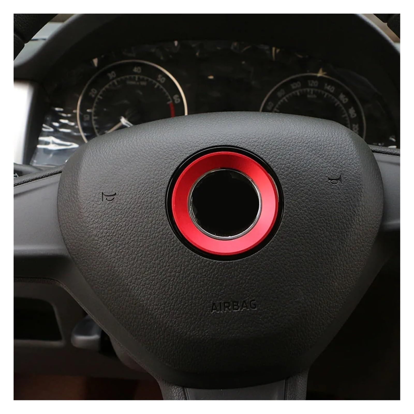 Interieur Dekor Für VW Für G&olf 6 7 MK6 MK7 Für J&etta MK5 MK6 Für POLO CC Für p&assat B6 B7 Für T&iguan Aluminium Auto Lenkradbezug Logo Ring(B) von HCKCLMBMZW