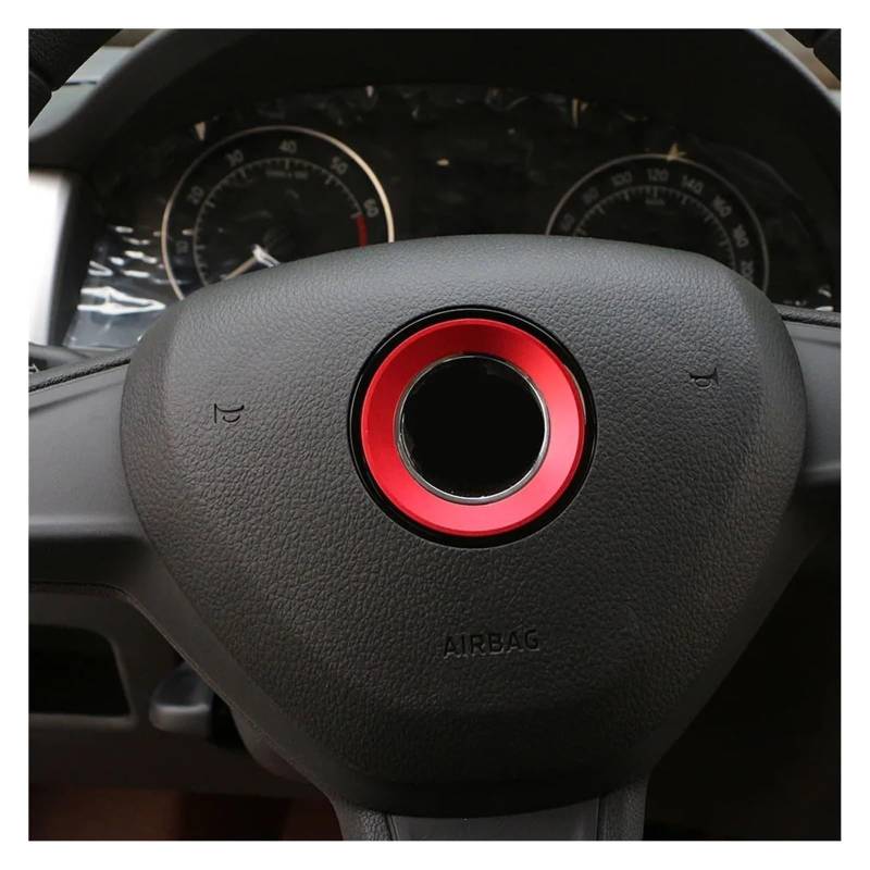 Interieur Dekor Für VW Für G&olf 6 7 MK6 MK7 Für J&etta MK5 MK6 Für POLO CC Für p&assat B6 B7 Für T&iguan Aluminium Auto Lenkradbezug Logo Ring(B) von HCKCLMBMZW