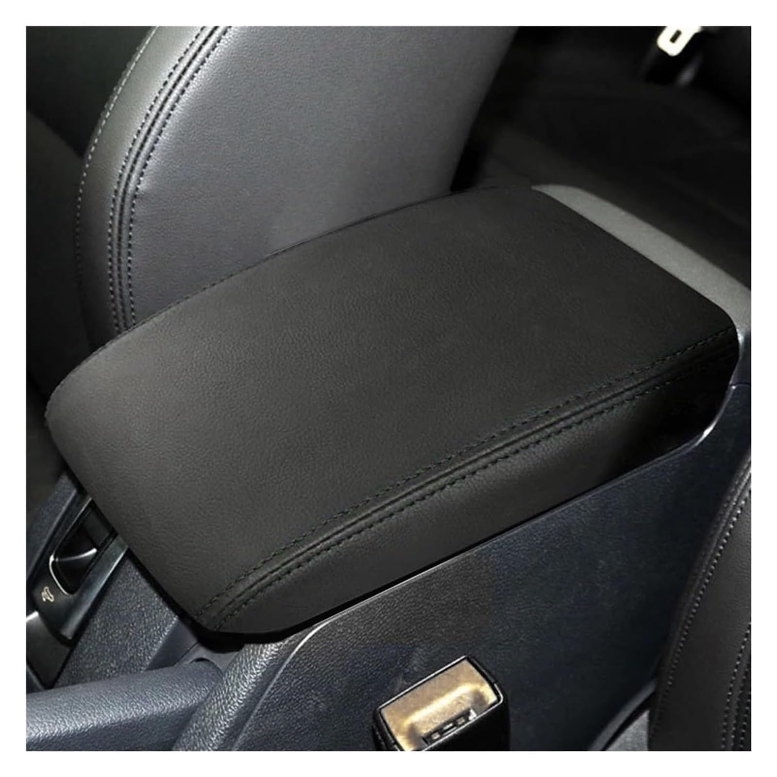 Interieur Dekor Für VW Für G&olf 6 MK6 2009-2012 Auto Armlehne Box Center Konsole Deckel Armlehne Abdeckung Innen Zubehör Abdeckung(Black Black line) von HCKCLMBMZW