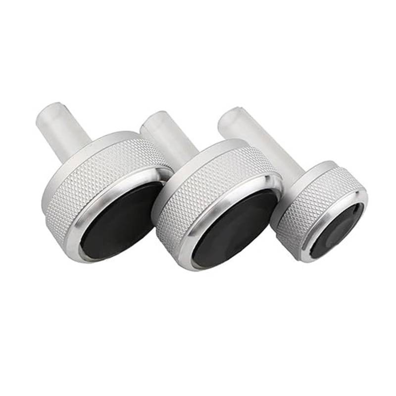 Interieur Dekor Für VW Für Golf4 Für G&olf 4 MK4 Für p&assat B5 Für B&ORA Zubehör Auto Klimaanlage Knopf AC Schalter Knopf Wärme Steuerknopf(Silber) von HCKCLMBMZW