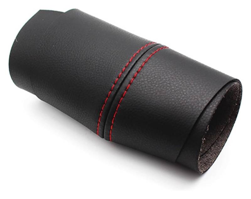 Interieur Dekor Für VW Für Polo 2011-2016 Mikrofaser Leder Auto Vorne 2 Türen Armlehne Panel Abdeckung Trim Auto Innen Aufkleber(Black red line) von HCKCLMBMZW