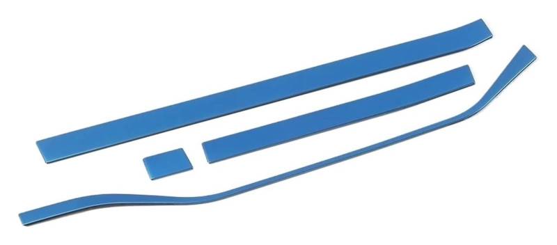 Interieur Dekor Für VW Für T&R&OC Für TROC 2017-2022 Edelstahl-Innenausstattung Auto-Armaturenbrett Mittelkonsolenverkleidung(Steel Blue) von HCKCLMBMZW
