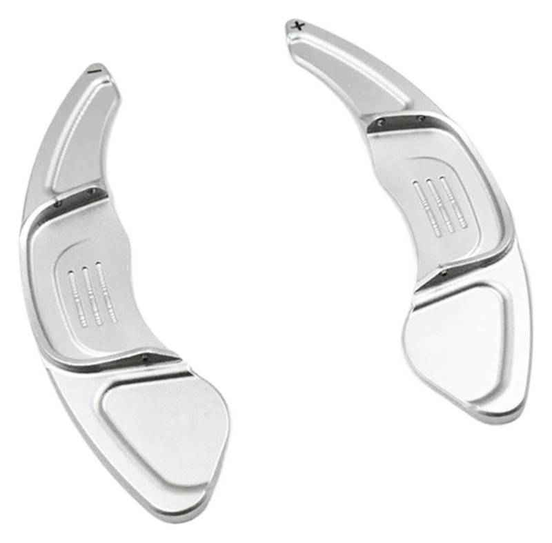 Interieur Dekor Für VW Für T&iguan Für G&olf 5 6 MK6 Für GTI Für J&etta MK5 Für p&assat B6/7 CC Für Polo Erweiterte Auto Lenkrad Schaltwippen(Silber) von HCKCLMBMZW