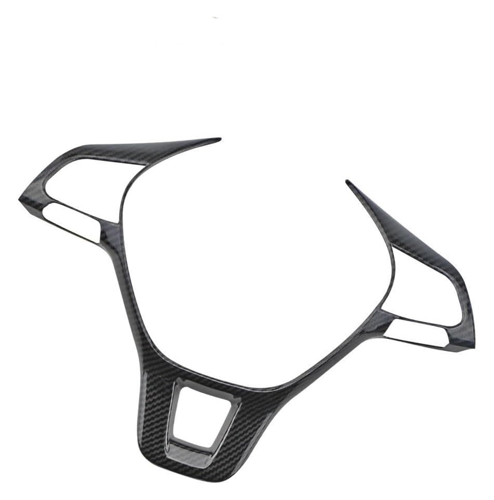 Interieur Dekor Für VW Für p&assat B8 Für Variante 2017-2021 Lenkrad Pailletten Auto Lenkradabdeckung Verkleidung Auto Innenraum Aufkleber(Carbon Fiber Black) von HCKCLMBMZW