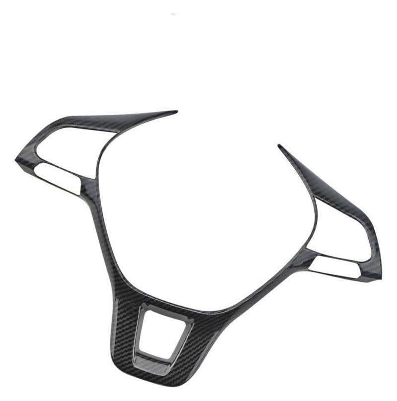 Interieur Dekor Für VW Für p&assat B8 Für Variante 2017-2021 Lenkrad Pailletten Auto Lenkradabdeckung Verkleidung Auto Innenraum Aufkleber(Carbon Fiber Black) von HCKCLMBMZW