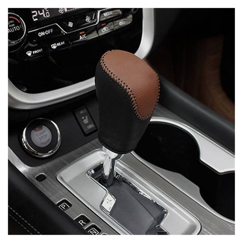 Interieur Dekor Für X&trail T32 Für Qashqai J11 Für Murano 2015-2020 Schaltknöpfe Abdeckung Handbremsenabdeckungen Auto-Schaltknauf-Halsbänder(Brown Gear Collar) von HCKCLMBMZW