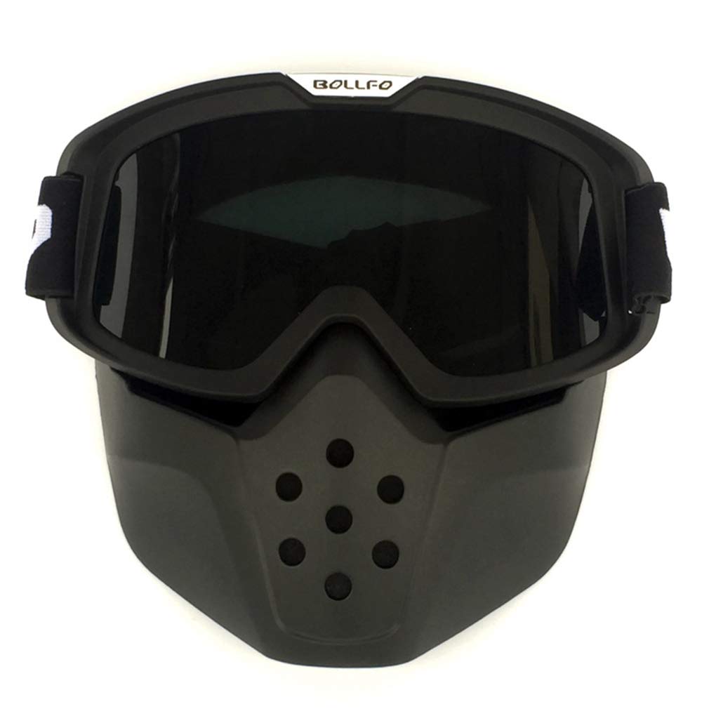 HCMAX Motorrad Brille Mit Abnehmbarer Gesichtsmaske Helm Nebelfest Winddicht Reiten Sonnenbrille HCMAX Motorrad Brille Mit Abnehmbarer Gesichtsmaske Helm Nebelfest Winddicht Reiten Sonnenbrille von HCMAX