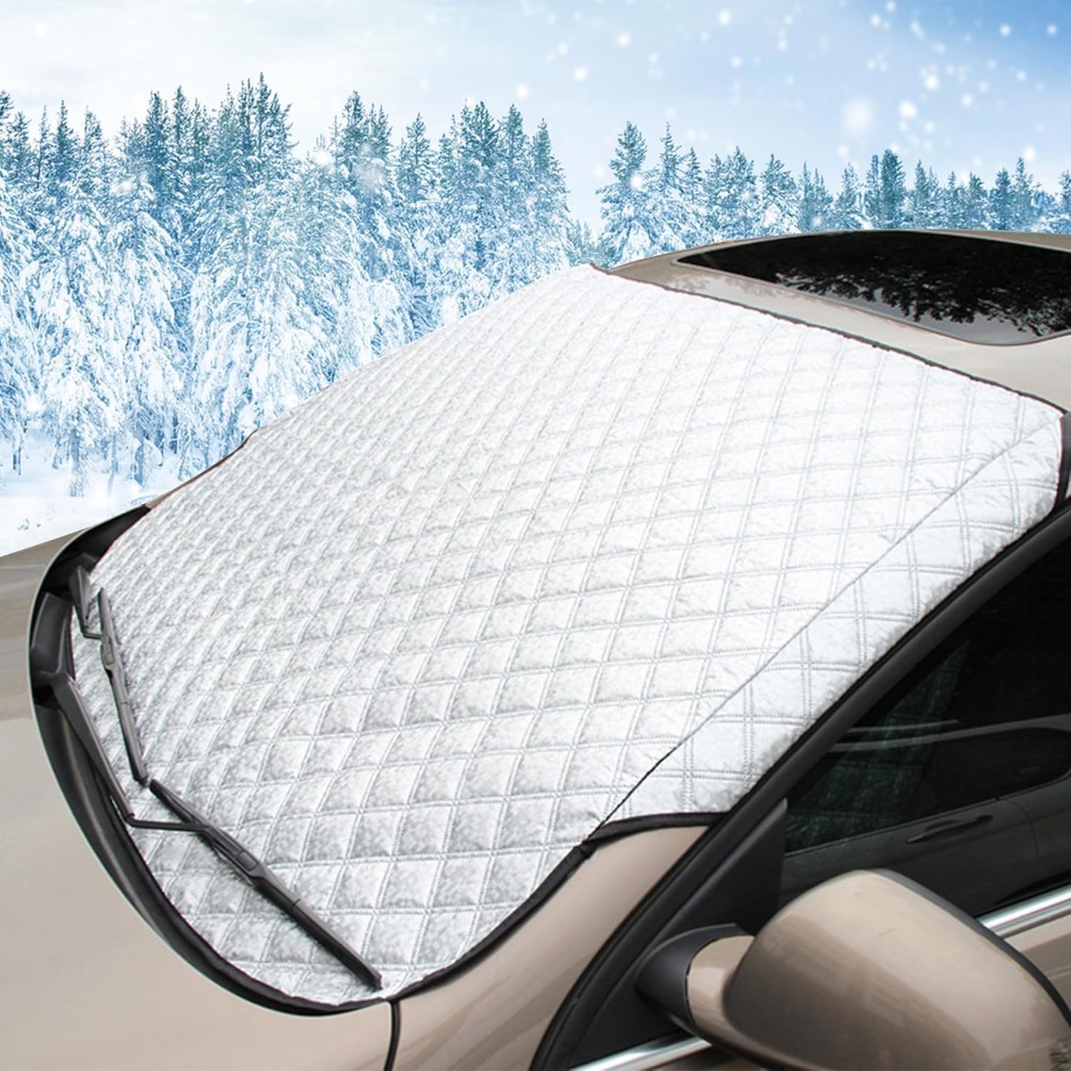 Frontscheibenabdeckung Auto, Scheibenabdeckung Auto Winter, Windschutzscheibenabdeckung,Windschutzscheibe Abdeckung Faltbare, Autoscheiben Abdeckungen FüR Die Gegen Schnee, EIS, Frost, Staub, Sonne Frontscheibenabdeckung Auto, Scheibenabdeckung Auto Winter, Windschutzscheibenabdeckung,Windschutzscheibe Abdeckung Faltbare, Autoscheiben Abdeckungen FüR Die Gegen Schnee, EIS, Frost, Staub, Sonne von HCSSZ