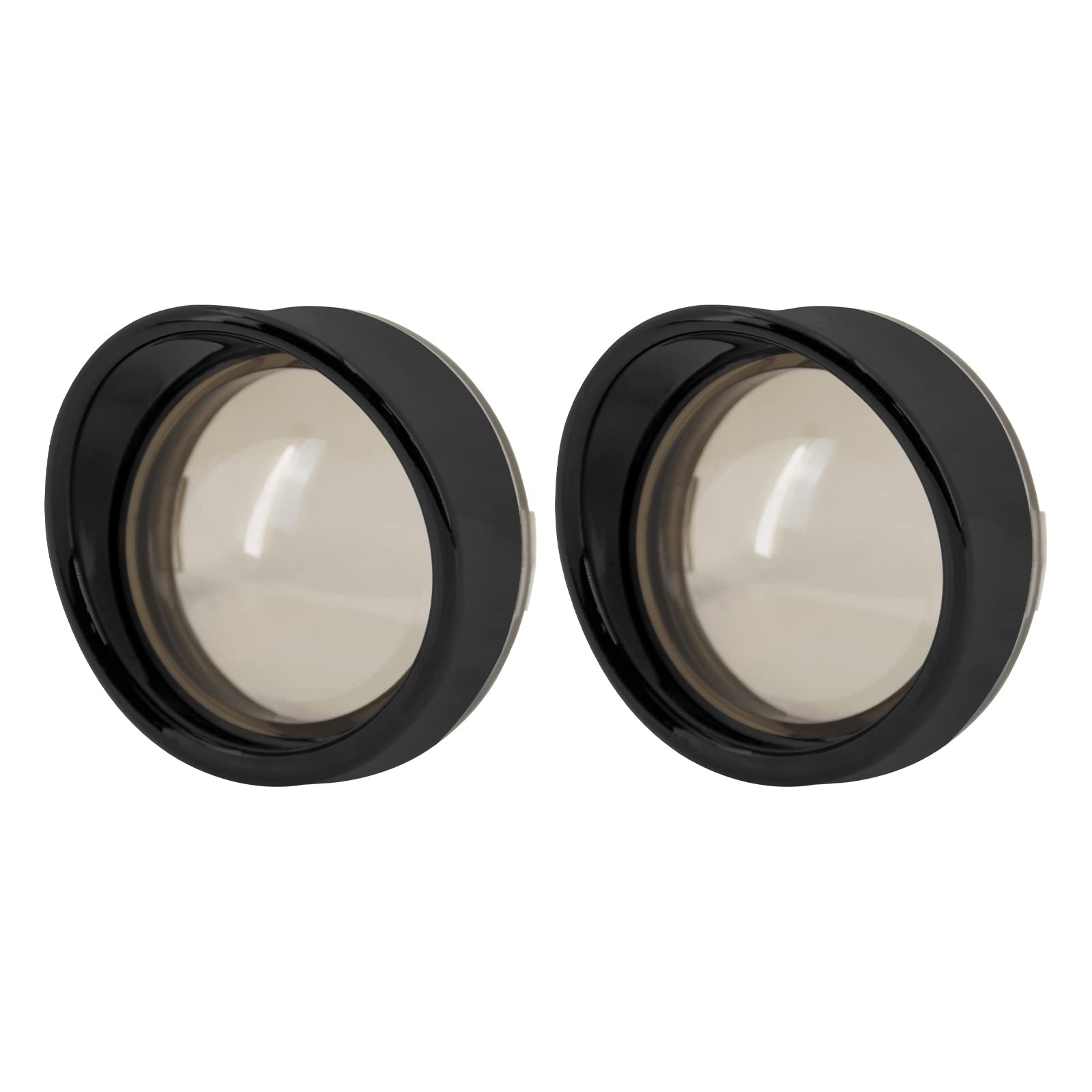 HCmotorku Motorrad-Blinker-Licht-Objektivabdeckung, Bullet-Blende, passend für Harley Touring Road King Street Glide Sportster 2000–2023, 2 Stück, helles Schwarz und Rauchgrau HCmotorku Motorrad-Blinker-Licht-Objektivabdeckung, Bullet-Blende, passend für Harley Touring Road King Street Glide Sportster 2000–2023, 2 Stück, helles Schwarz und Rauchgrau von HCmotorku