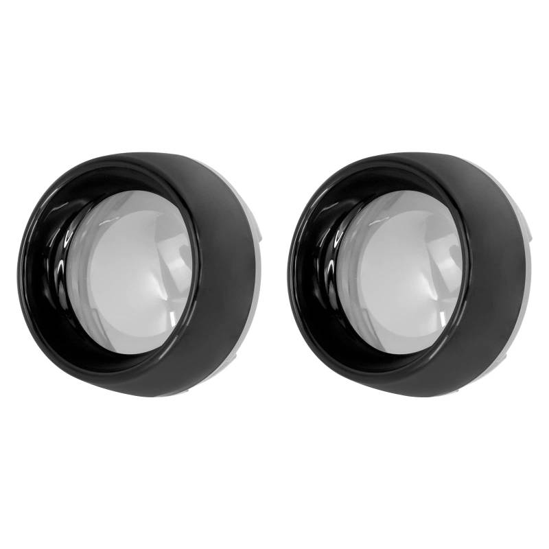 HCmotorku Motorrad-Blinker-Licht-Objektivabdeckung, Bullet-Blende, passend für Harley Touring Road King Street Glide Sportster Softail Dyna 2000–2023, 2 Stück, helles Schwarz und rauchfarben von HCmotorku