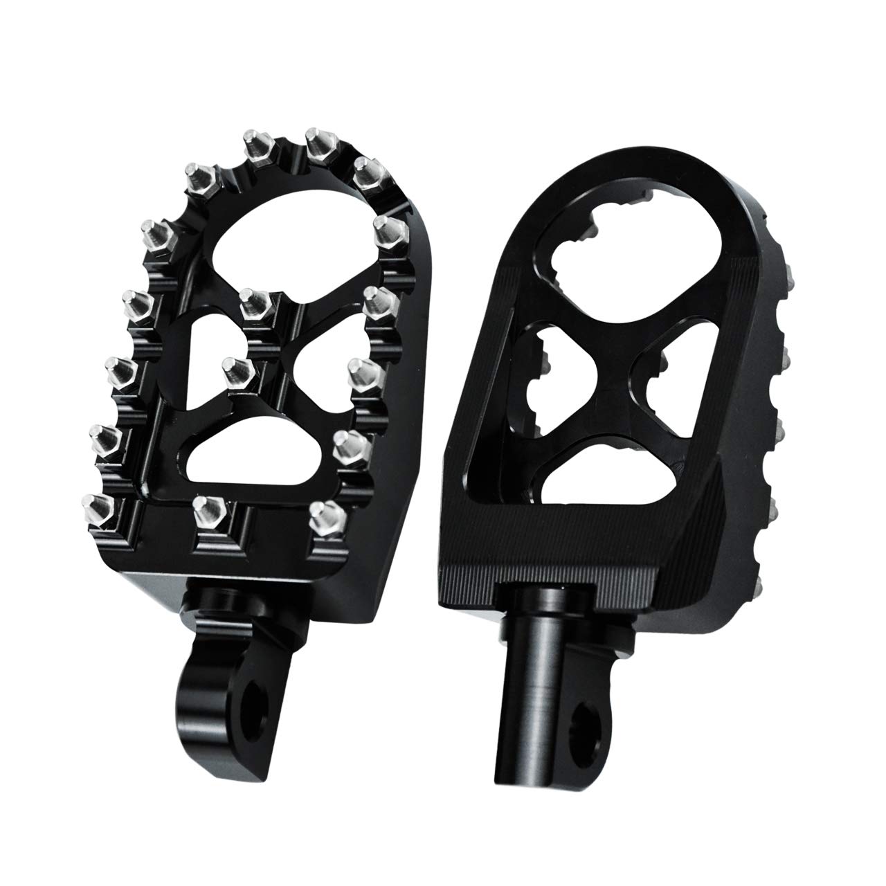 HCmotorku Motorrad Fußrasten MX Offroad Fußrasten CNC 360° drehbar passend für Harley Sportster Iron 883 Softail Street Glide Dyna Fatboy schwarz HCmotorku Motorrad Fußrasten MX Offroad Fußrasten CNC 360° drehbar passend für Harley Sportster Iron 883 Softail Street Glide Dyna Fatboy schwarz von HCmotorku