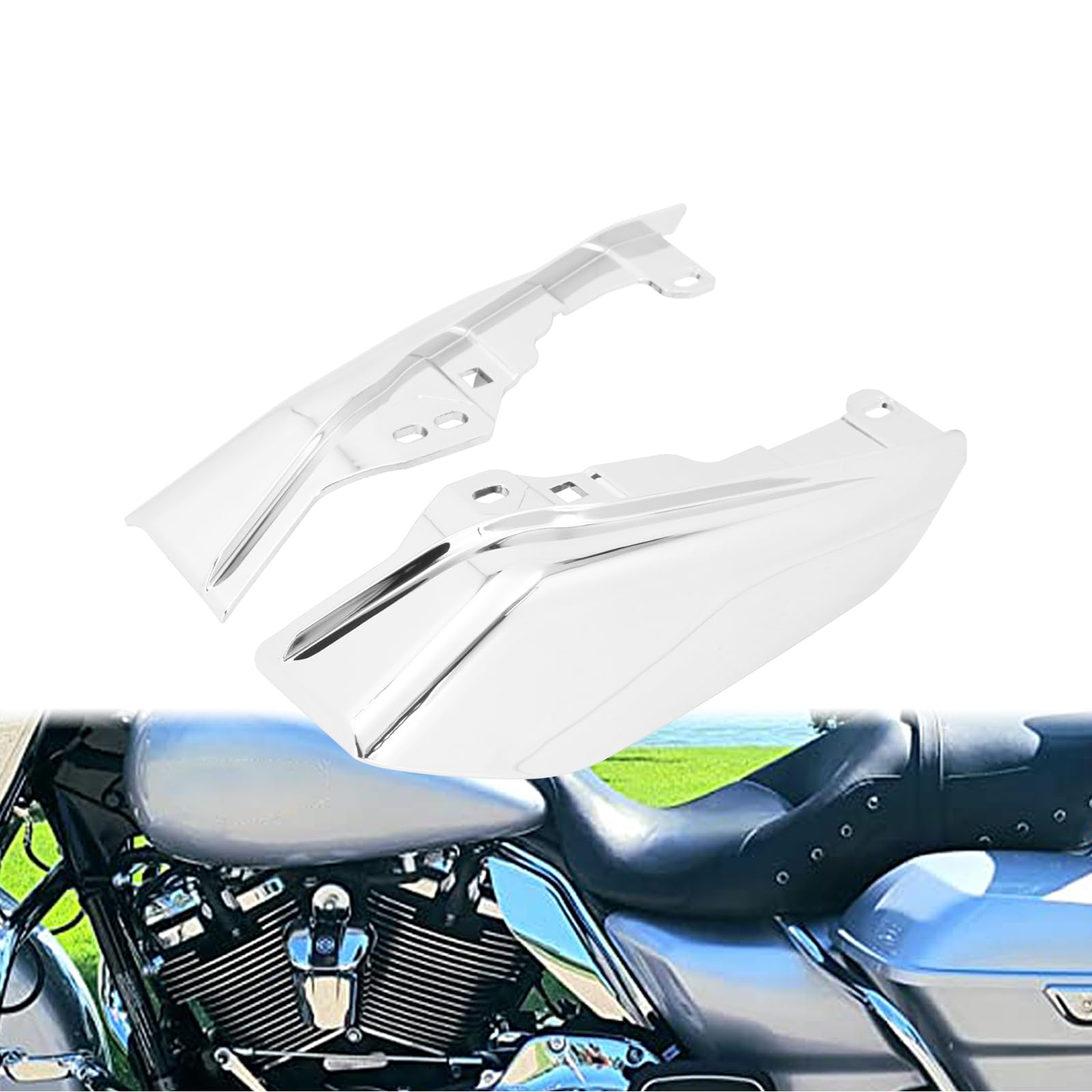 HCmotorku Motorrad Mid Frame Air Heat Deflector Passend für Harley Touring Road King Electra Glide Street Glide Road Glide Tri Glide 2017-2023 Chrom HCmotorku Motorrad Mid Frame Air Heat Deflector Passend für Harley Touring Road King Electra Glide Street Glide Road Glide Tri Glide 2017-2023 Chrom von HCmotorku