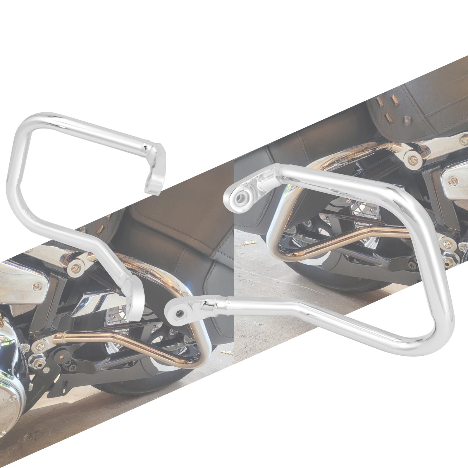 HCmotorku Motorrad-Satteltaschenschutz, Sturzbügel, Highway-Satteltaschen, Stützschutz, Stoßstangenschutz, passend für Harley Softail Heritage Classic 114 FLHC FLHCS 2018–2023, Chrom HCmotorku Motorrad-Satteltaschenschutz, Sturzbügel, Highway-Satteltaschen, Stützschutz, Stoßstangenschutz, passend für Harley Softail Heritage Classic 114 FLHC FLHCS 2018–2023, Chrom von HCmotorku