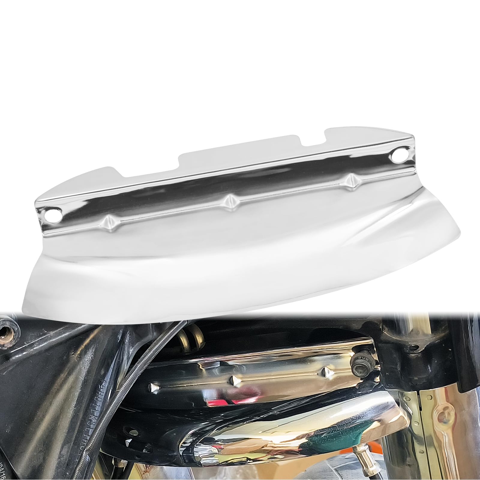HCmotorku Motorrad-Windabweiser für untere Dreifach-Baum-Windabweiser Motorradverkleidung Luftabweiser Vordergabelabdeckung passend für Harley Touring Road Glide Road King Street Glide 2014-2023 Chrom HCmotorku Motorrad-Windabweiser für untere Dreifach-Baum-Windabweiser Motorradverkleidung Luftabweiser Vordergabelabdeckung passend für Harley Touring Road Glide Road King Street Glide 2014-2023 Chrom von HCmotorku