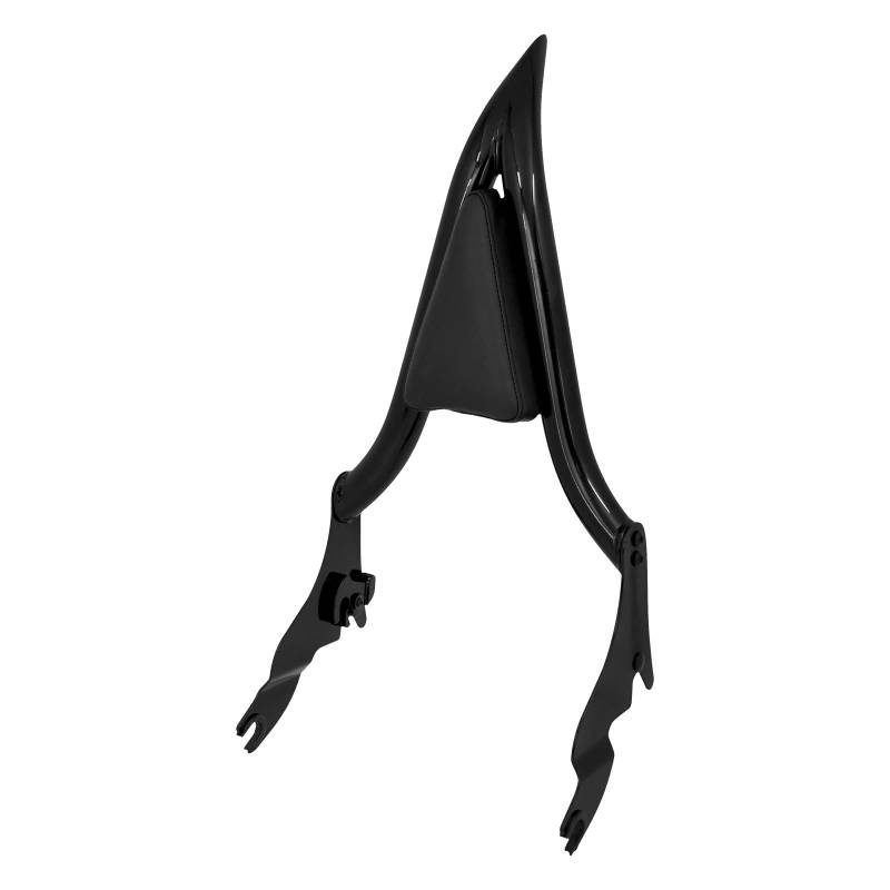 HCmotorku Motorrad hinten Sissy Bar Abnehmbare Beifahrer-Rückenlehne mit Kissen Polster, passend für Harley Touring Road King Street Glide Electra Glide Road Glide FLHR FLHX FLHT FLTR 2009-2025 41 cm von HCmotorku
