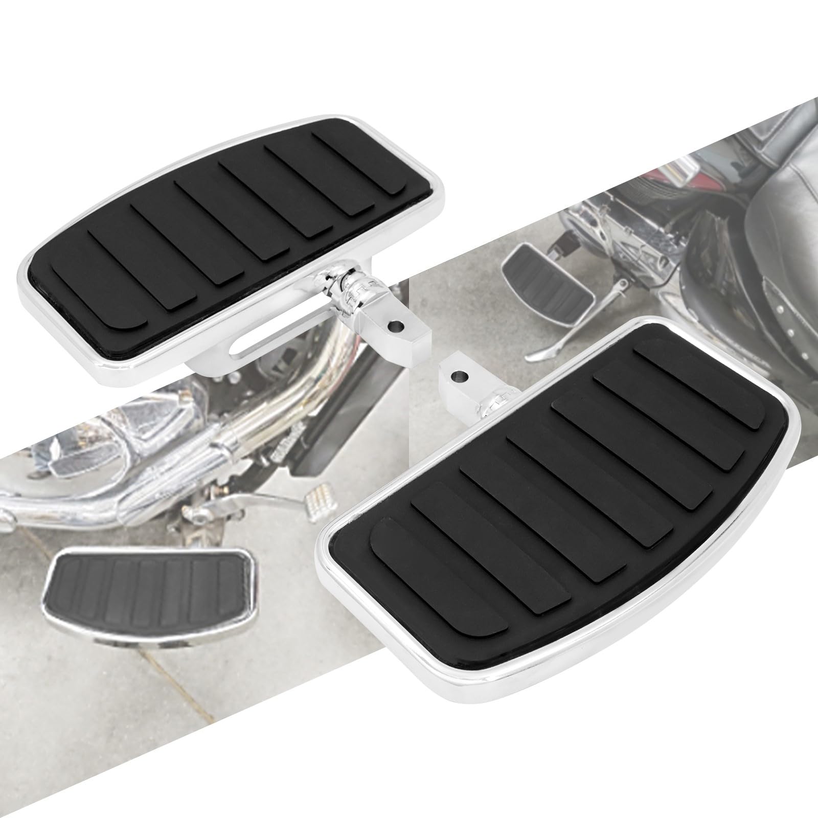 HCmotorku Motorcycle Adjustable Plank Strips, Passenger Foot Section, Wide Foot Pegs Passend für VTX 1800 1300 for Suzuki C50 VL800 VL400 HCmotorku Motorcycle Adjustable Plank Strips, Passenger Foot Section, Wide Foot Pegs Passend für VTX 1800 1300 for Suzuki C50 VL800 VL400 von HCmotorku