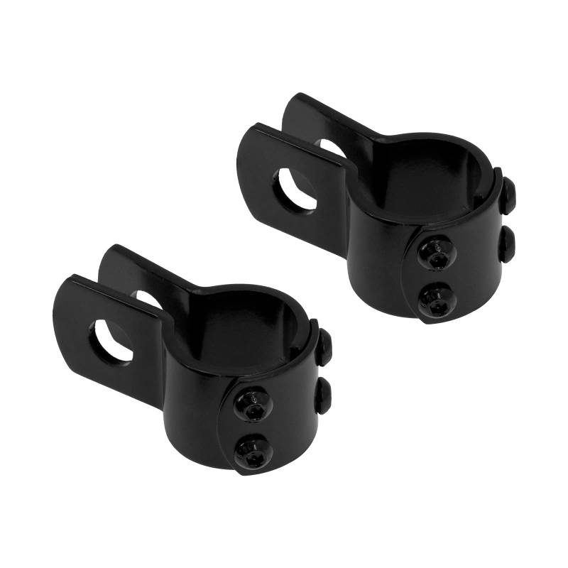 HDBUBALUS 3,2 cm 32 mm Highway Pegs Mount Motor Guard Crash Bars Foot Peg Clamps Fit für Harley Road King Street Glide Schwarz von HDBUBALUS