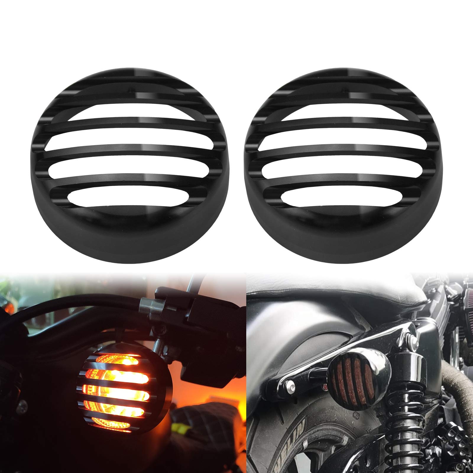 HDBUBALUS Kühlergrill-Blinker-Linse aus Aluminium für hinten, passend für Harley Sportster ab 2016. HDBUBALUS Kühlergrill-Blinker-Linse aus Aluminium für hinten, passend für Harley Sportster ab 2016. von HDBUBALUS