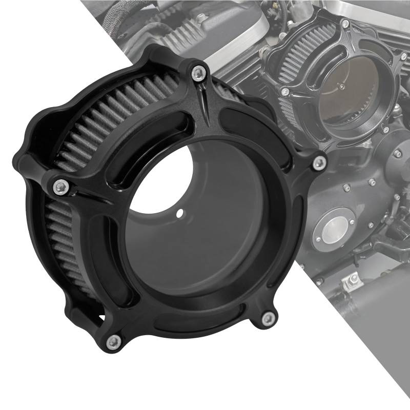 HDBUBALUS Motorcycle CNC Air Filter Air Cleaner Intake System Cleaner Fit for Harley Sportster 883 1200 48 72 Roadster 2004-2019 von HDBUBALUS