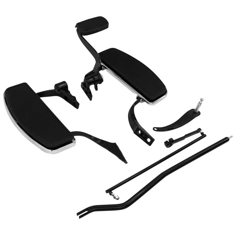 HDBUBALUS Motorrad Forward Controls Floorboard Pegs Hebelgestänge Kit Set Fit für Harley Dyna Street Bob Super Glide Custom Low Rider FXD FXDB FXDC 2006-17 von HDBUBALUS