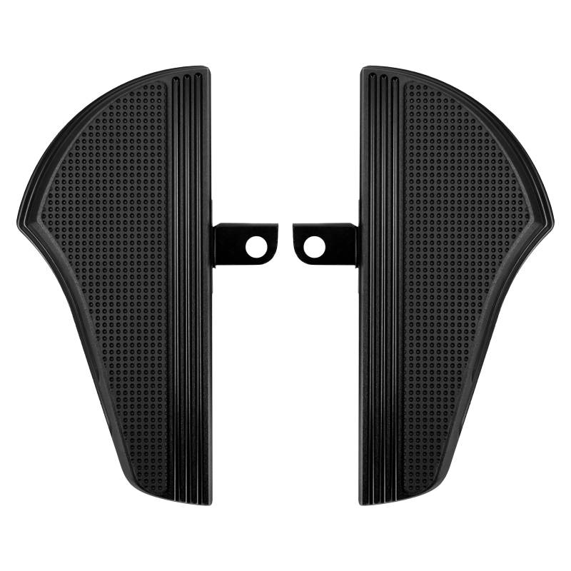 HDBUBALUS Motorrad-Fußbrett für Beifahrer, schwarz, CNC-Stecker, Fußrasten, passend für Harley Touring Softail von HDBUBALUS