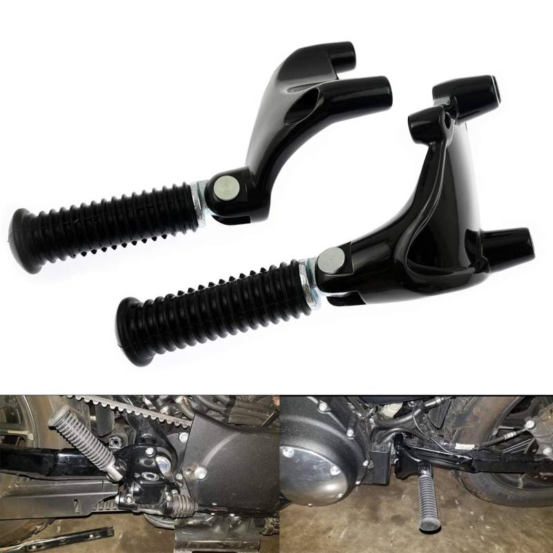 HDBUBALUS Motorrad-Fußrasten, Fußrasten, Pedal mit Halterung, kompatibel mit Harley Sportster Iron XL 883 1200 Forty Eight Seventy Two 2014-2021 von HDBUBALUS