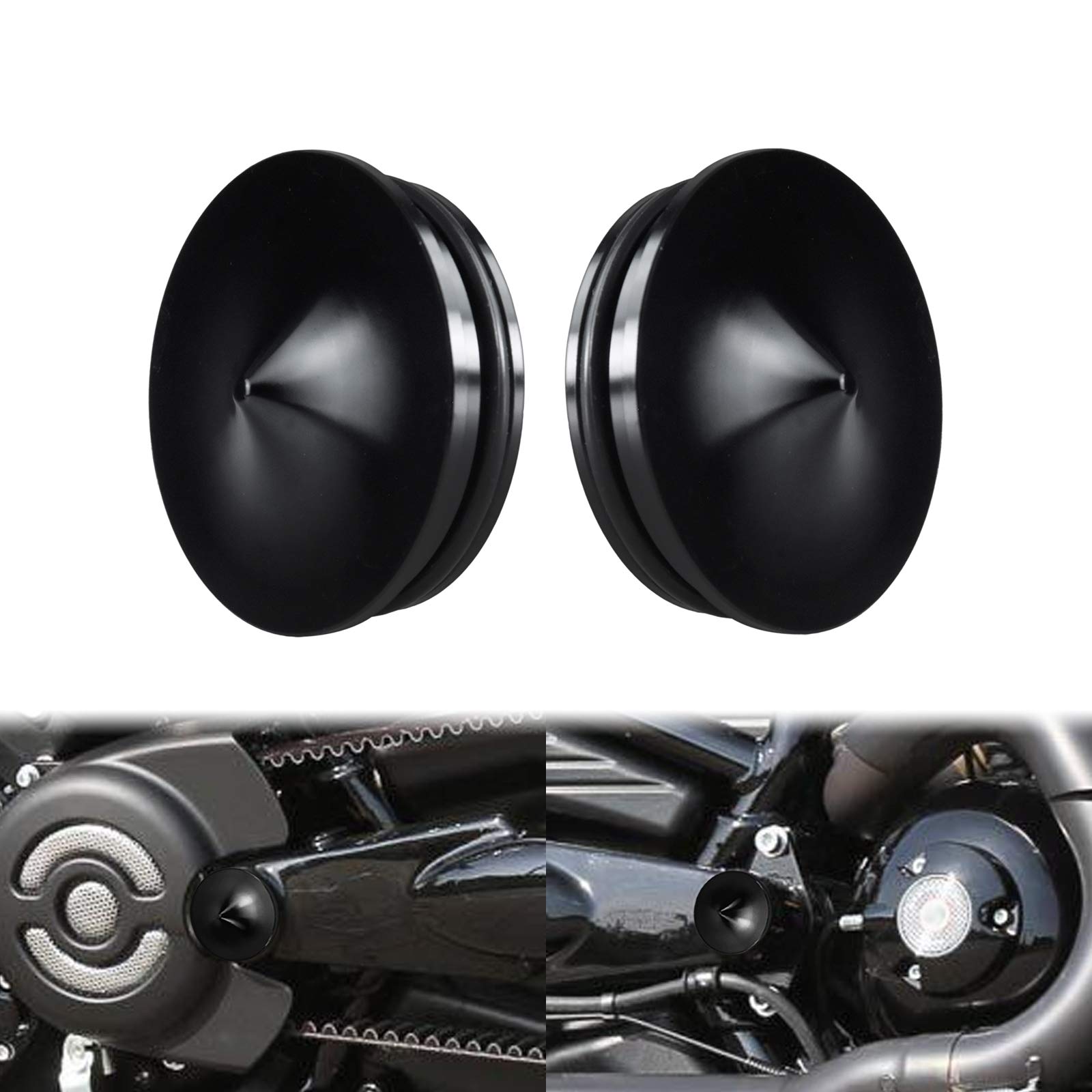 HDBUBALUS Motorrad-Schwingarm-Drehbolzenabdeckung passend für Harley V-Rod VRSCA VRSCSE VRSC 2002–2017 HDBUBALUS Motorrad-Schwingarm-Drehbolzenabdeckung passend für Harley V-Rod VRSCA VRSCSE VRSC 2002–2017 von HDBUBALUS