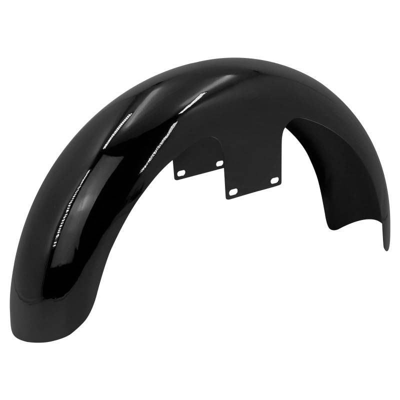 HDBUBALUS Motorrad Wrap Front Fender 19 Zoll Wheel Wrap Mudguard Wrap Around Fender Mud Guard Kompatibel mit Harley Touring 1996-2022 Custom Baggers Bright Black von HDBUBALUS