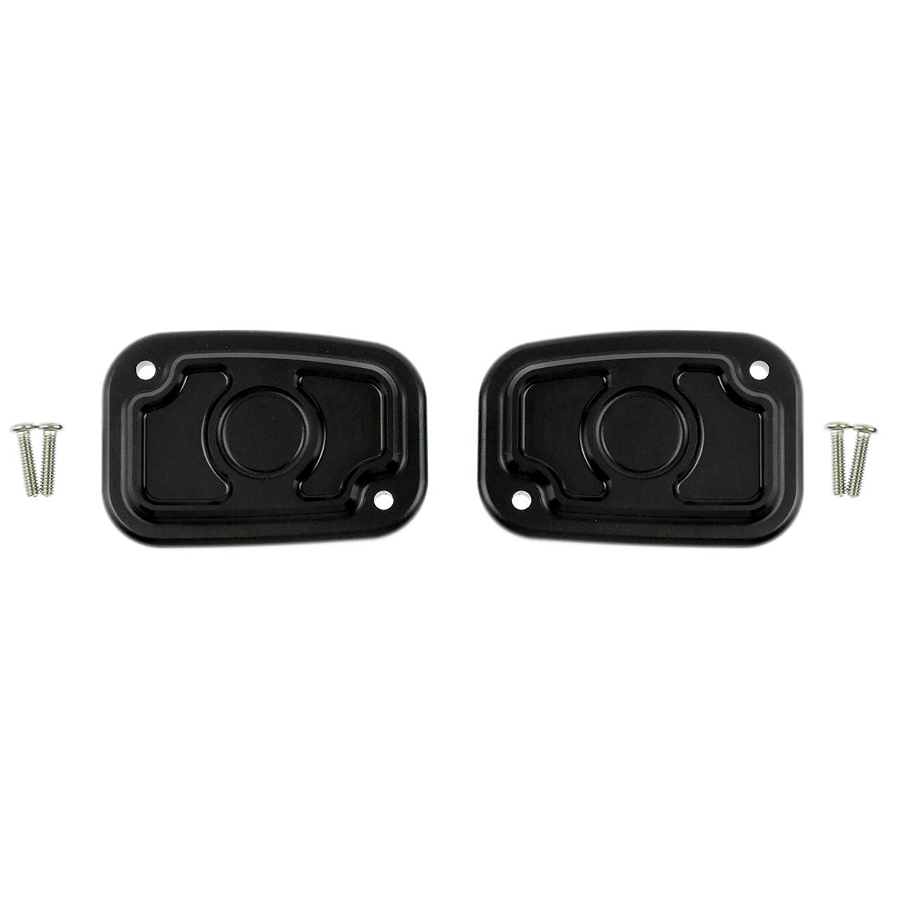 HDBUBALUS Motorrad-Zylinder-Abdeckung für Bremsbehälter, passend für Touring FLHT FLHR FLTR V-Rod links und rechts HDBUBALUS Motorrad-Zylinder-Abdeckung für Bremsbehälter, passend für Touring FLHT FLHR FLTR V-Rod links und rechts von HDBUBALUS