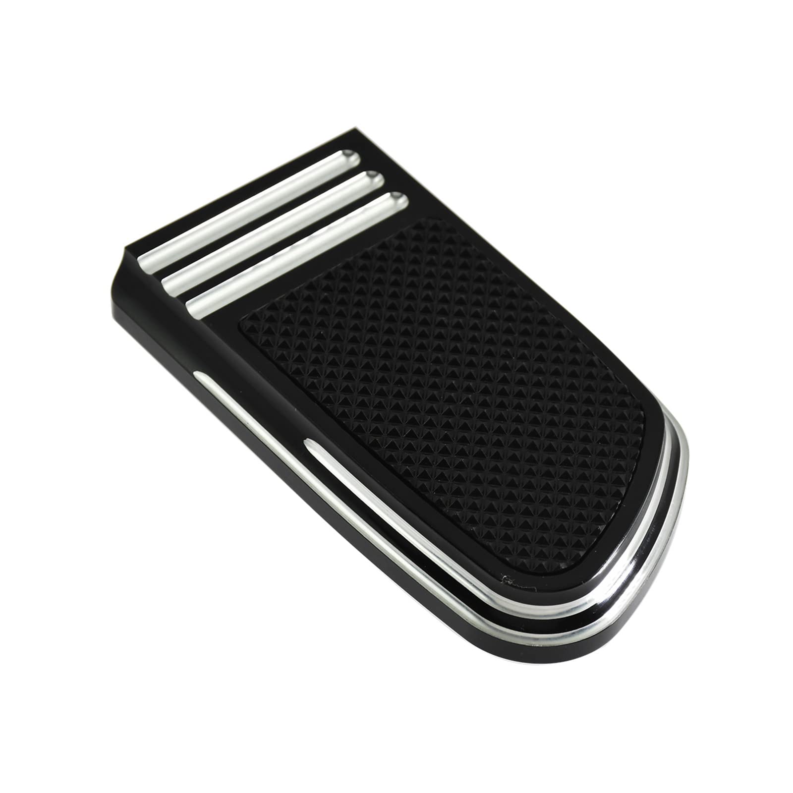 HDBUBALUS Rear Brake Pedal Large Pad Cover Fit for Harley Dyna Street Fat Boy Wide Glide Softail von HDBUBALUS