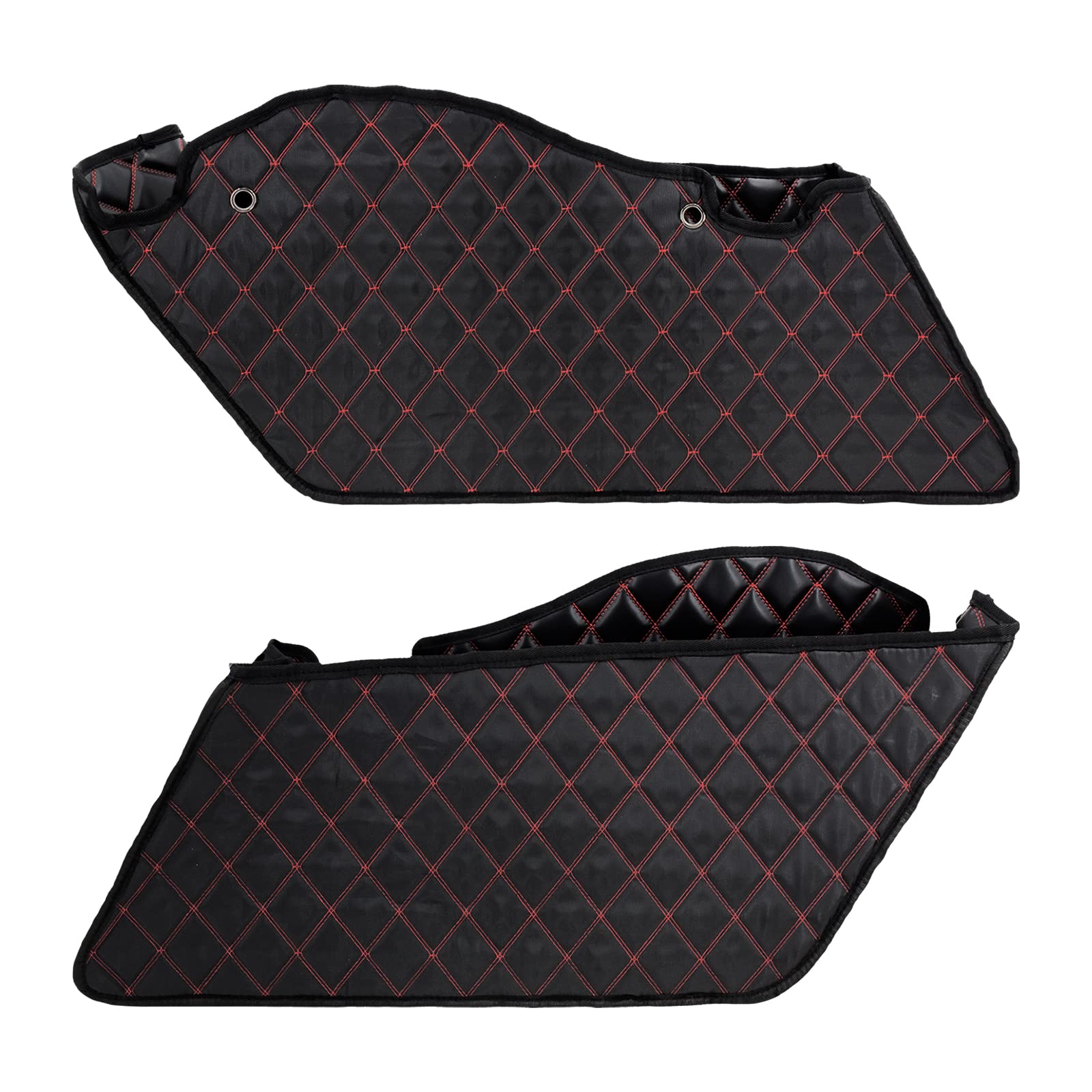 HDBUBALUS Ungedehnte Saddlebag Liner Einsätze Red Thread kompatibel mit Harley 2014-2021 1 Paar von HDBUBALUS