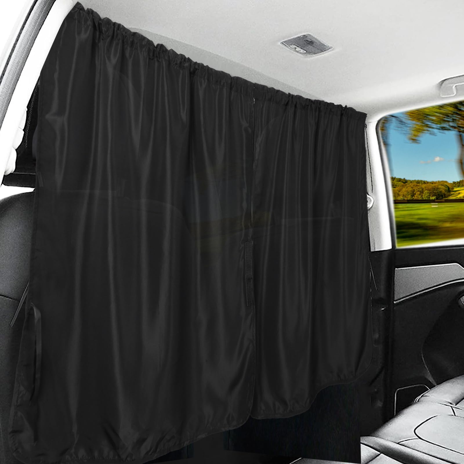 Auto Trennvorhänge Sonnenschutz, 134 x 78 cm, Abnehmbarer Auto Hinten Privatsphäre Vorhang, Heckscheibe Vorhang, Privacy Travel Nap Night Auto Camping Trennvorhang für Alle Auto-Sonnencreme Auto Trennvorhänge Sonnenschutz, 134 x 78 cm, Abnehmbarer Auto Hinten Privatsphäre Vorhang, Heckscheibe Vorhang, Privacy Travel Nap Night Auto Camping Trennvorhang für Alle Auto-Sonnencreme von HDHGXUJRD