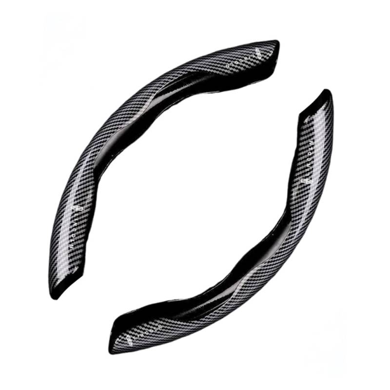 2 Stück Lenkradabdeckung mit Carbonfaser-Muster für Lincoln Navigator 2004-2008, rutschfeste Lenkradhülle Autozubehör von HDJYCZM
