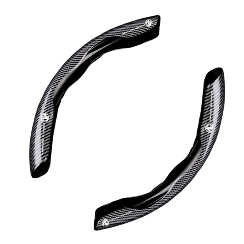 2 Stück Lenkradabdeckung mit Carbonfaser-Muster für MG MG3 SW 2008-2009, rutschfeste Lenkradhülle Autozubehör von HDJYCZM