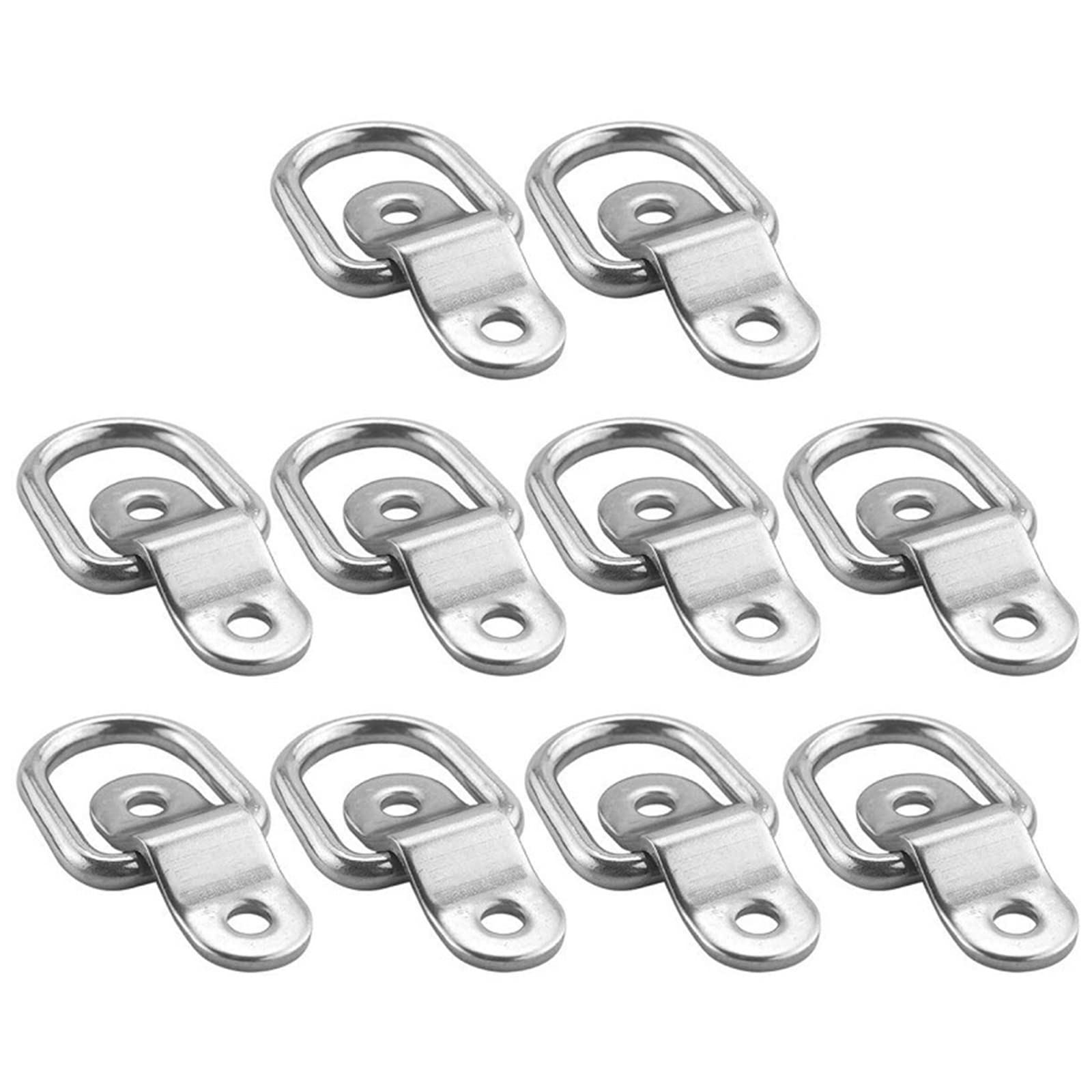 HDKEAN 10 Stück Ladungszurrung, Oberflächenmontage, D-Heftklammer, Spannklammer, Anhänger für LKW, Pferdekastenseile, Fracht, D-Ringe, robuste Spannanker, Gurthaken, Zurrhaken von HDKEAN