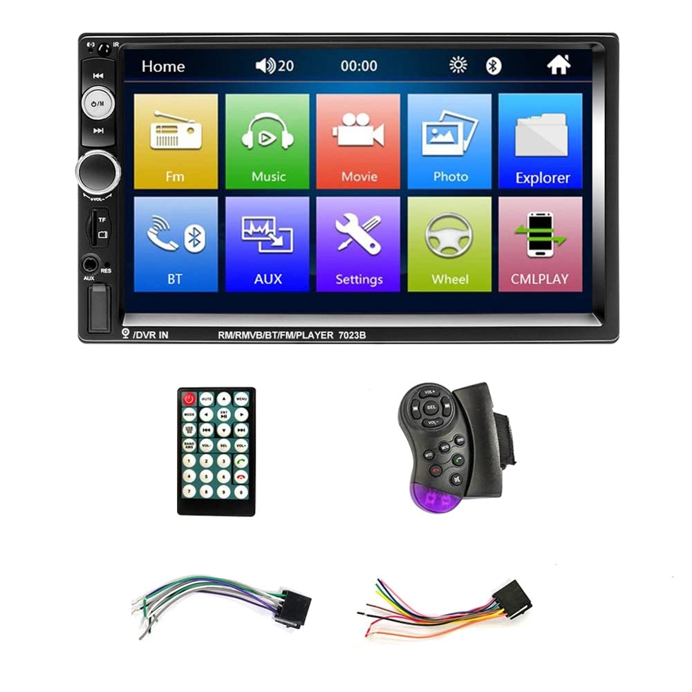 HDLIV 7 Zoll Doppel Din Auto Stereo Audio Bluetooth MP5 Player USB FM Multimedia Radio UnterstüTzung Handy Phone Synchronisation von HDLIV