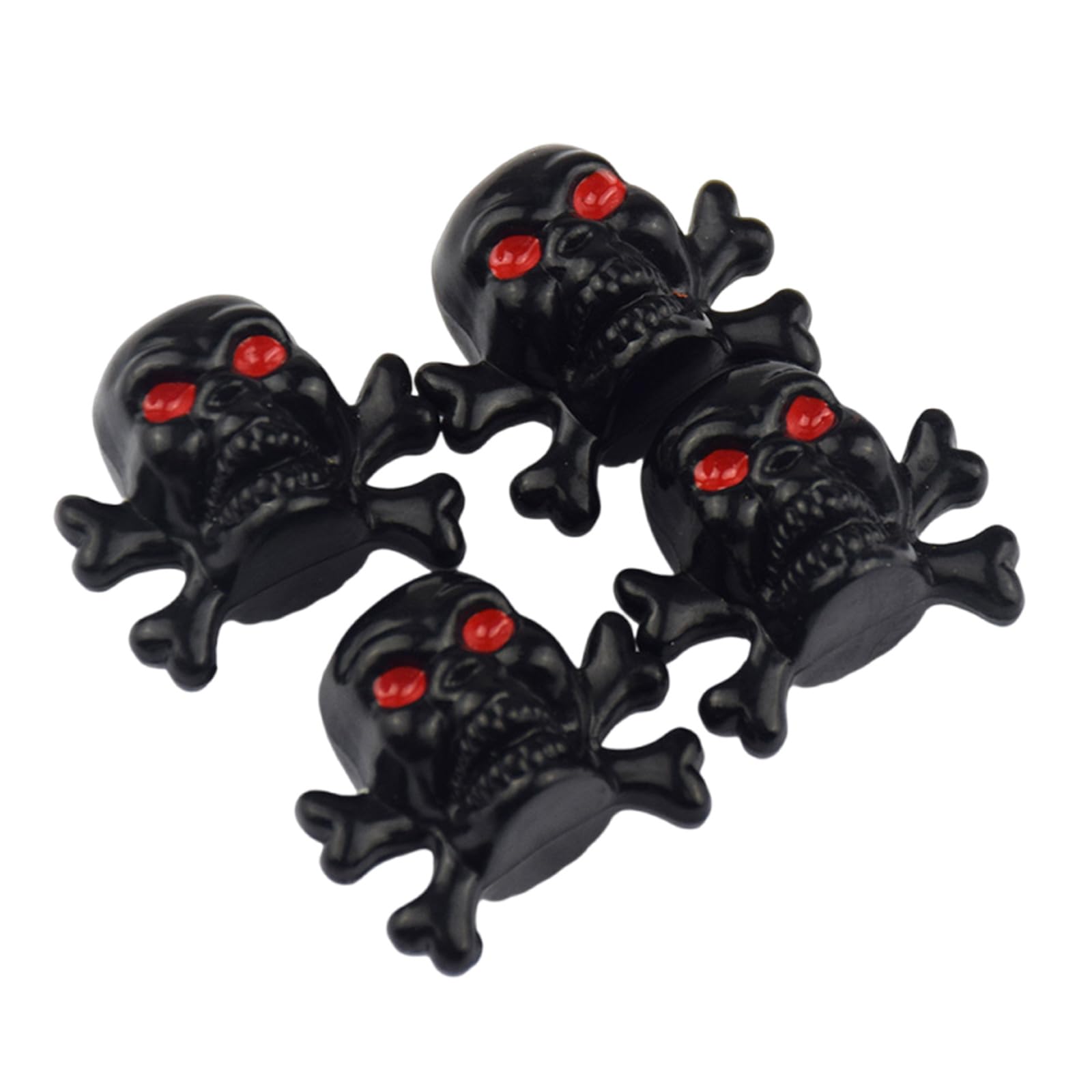 4PCS Schädelstile Dichtungsstamm Deckungen Kappen Autorad Reifenventile Stammkappen Reifenzubehör Reisluftdruckkappen 4PCS Schädelstile Dichtungsstamm Deckungen Kappen Autorad Reifenventile Stammkappen Reifenzubehör Reisluftdruckkappen von HDOYTXXM