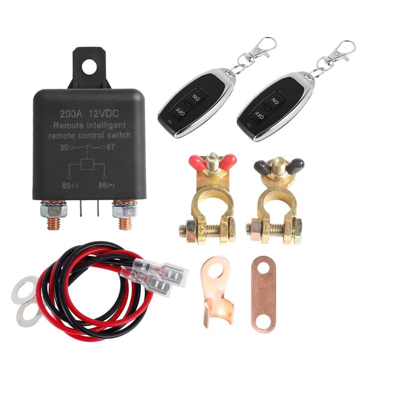 HDOYTXXM Drahtlose Fernbedienungssteuerungsauto Batterieschalter 12V 24 V Anti Diebstahl Stromausfall Für Auto ATVs LKW Boote Geeignet von HDOYTXXM