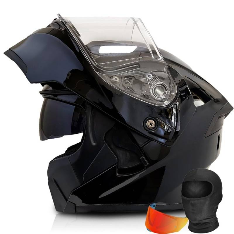 HDSDVNON DOT-zertifizierter Modularer Motorradhelm – Integral-Klappdesign Mit Antibeschlagvisier For Männer Und Frauen(#4,XXXL65CM) von HDSDVNON