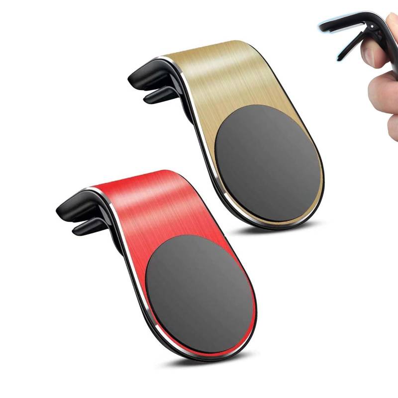 Magnetische Auto-Telefonhalterung – 360°-Drehung & Anti-Shake-Technologie | Fortschrittliches Wärmeableitungsdesign(Red+Yellow,2PCS) von HDSDVNON