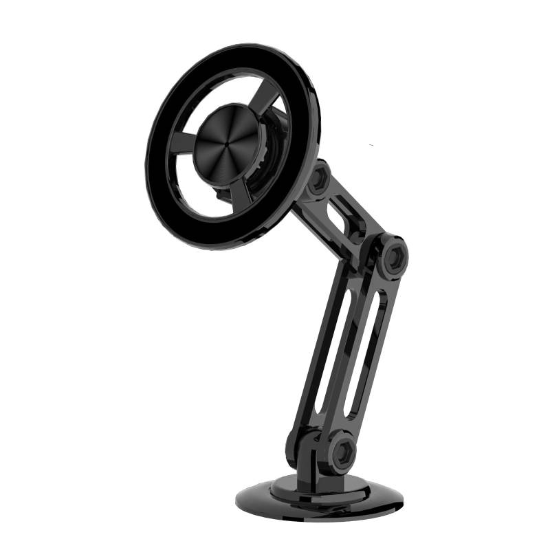 Magnetische Autotelefonhalterung aus Flugzeuglegierung – 360° Faltbare Armaturenbretthalterung mit 15N Adsorption, Anti-Rutsch-Design(Black) von HDSDVNON