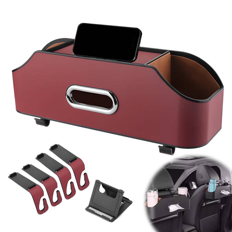 Mehrzweck-Organizer for die Autositzlehne – verstellbare Aufbewahrungsbox mit faltbaren Fächern, universelle Passform for SUVs und Limousinen(#5) von HDSDVNON