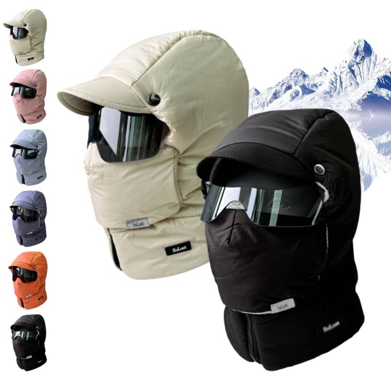 Ski-Set – Winddichte Sturmhaube mit vollständiger Abdeckung und Antibeschlag-Schutzbrille (2er-Pack) for extreme Kälte(2pcs B) von HDSDVNON