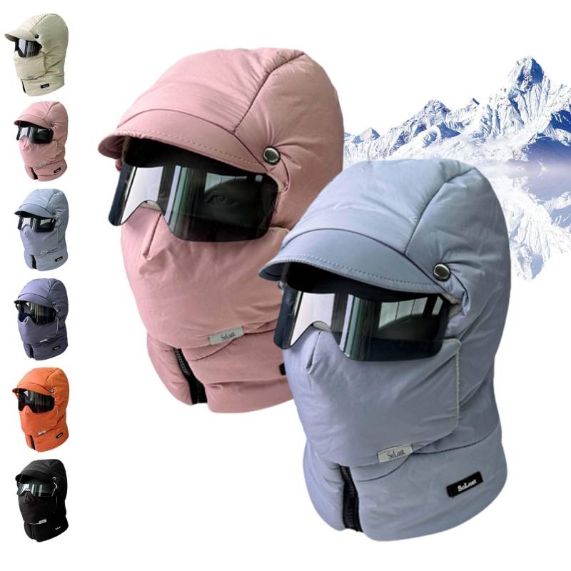 Ski-Set – Winddichte Sturmhaube mit vollständiger Abdeckung und Antibeschlag-Schutzbrille (2er-Pack) for extreme Kälte(2pcs C) von HDSDVNON