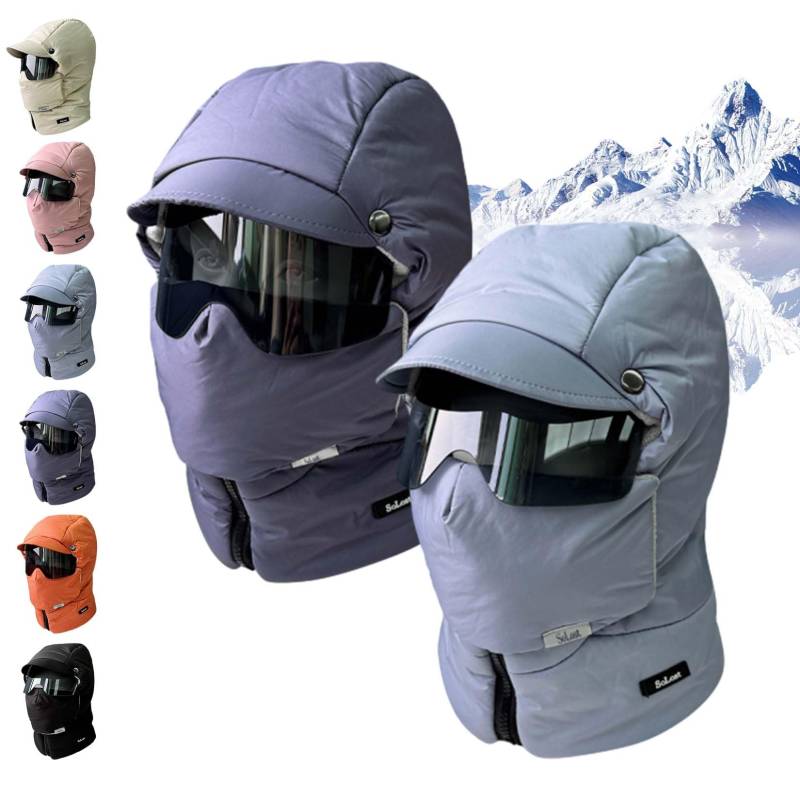 Ski-Set – Winddichte Sturmhaube mit vollständiger Abdeckung und Antibeschlag-Schutzbrille (2er-Pack) for extreme Kälte(2pcs D) von HDSDVNON
