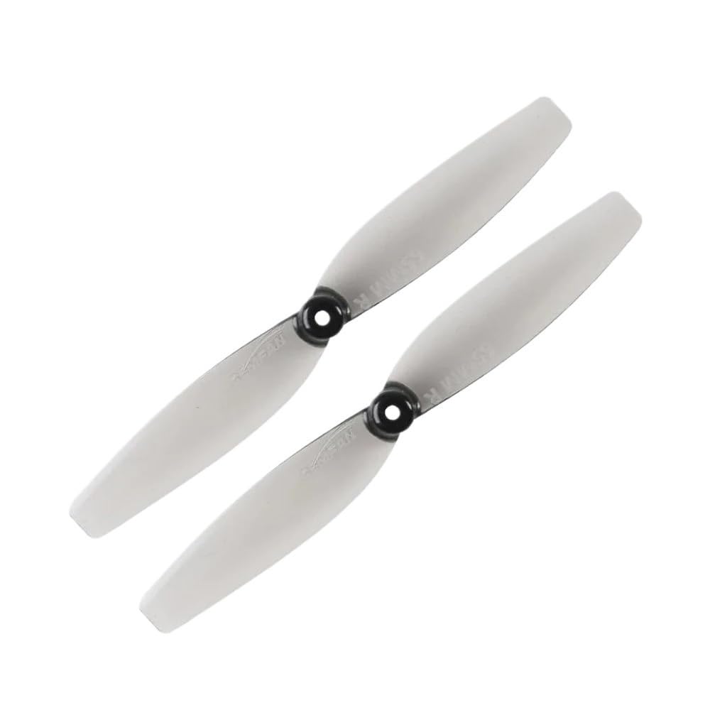 4/8 Paar 65 mm 2 Klingen 1,5 mm/1,0 mm Spulenwelle FPV bürstenloser Motor 0802-1105 RC FPV Racing (4 Paar 1 mm Translucent Grey) von HDWSNXW