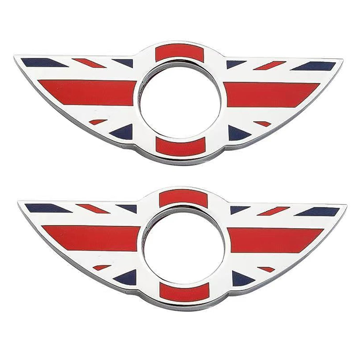 2 Stück Wing Emblem Ringe Türschloss Stiftknöpfe Abdeckungen Aufkleber Abzeichen Verkleidungen für Mini Cooper R56 Schrägheck R57 Cabrio R58 Coupé R59 Roadster (Union Jack Red 2 Stück Wing Emblem Ringe Türschloss Stiftknöpfe Abdeckungen Aufkleber Abzeichen Verkleidungen für Mini Cooper R56 Schrägheck R57 Cabrio R58 Coupé R59 Roadster (Union Jack Red von HDX