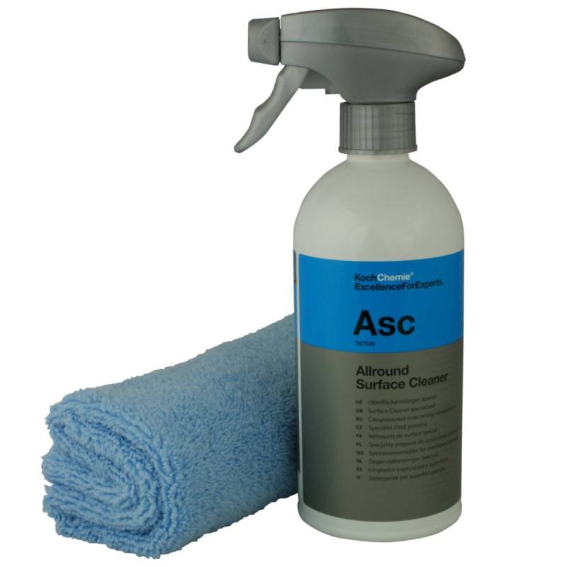 HDmirrorR Koch Chemie Asc Allround Surface Cleaner 500 ml inkl. Microfasertuch von PGONA