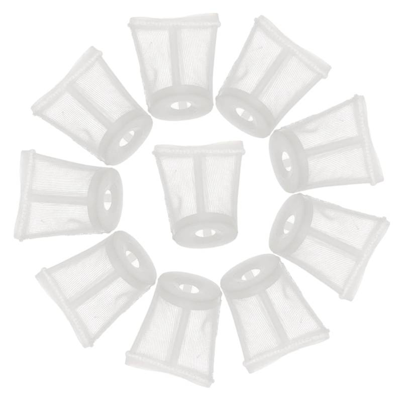 HEALEEP 10 Stück Filterelementfilter Bußgeld Sieb Gartensprüher Sprühgerät Spritzpistolenfilter Filternetz Filterspray Filtermaschenmaterial Filterfarbe Filtermaterial Kunststoff-Nylon von HEALEEP